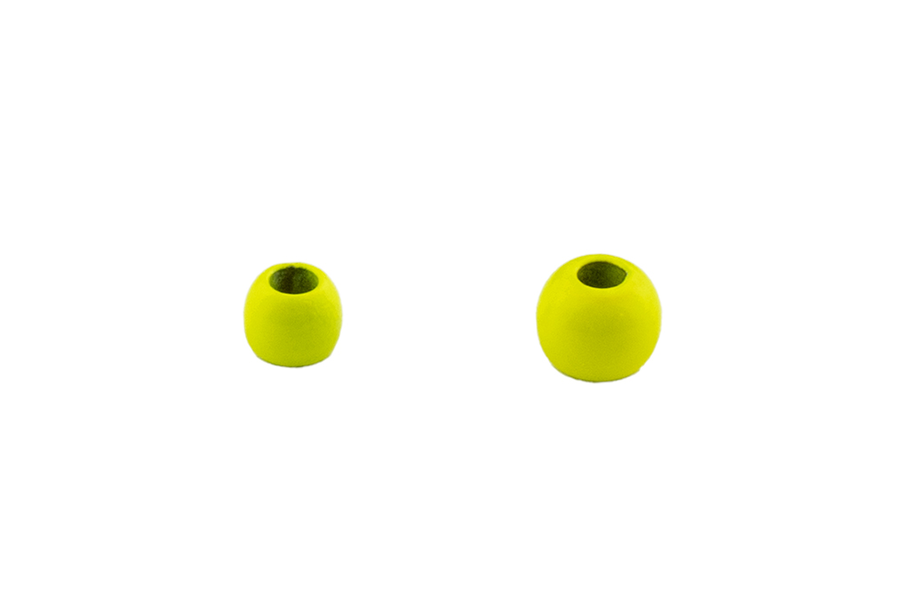 Future Fly Brass Beads 4mm Fl Chartreuse